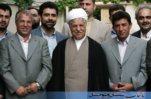 تصویر: تصویر مرحوم هاشمی رفسنجانی در کنار علی پروین و قلعه نویی