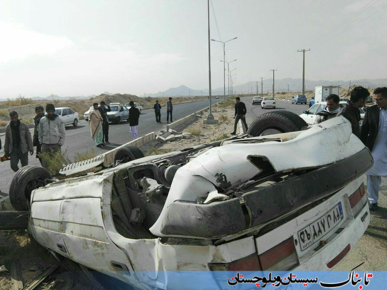 بازهم سانحه رانندگی در مهرشهر زاهدان + عکس