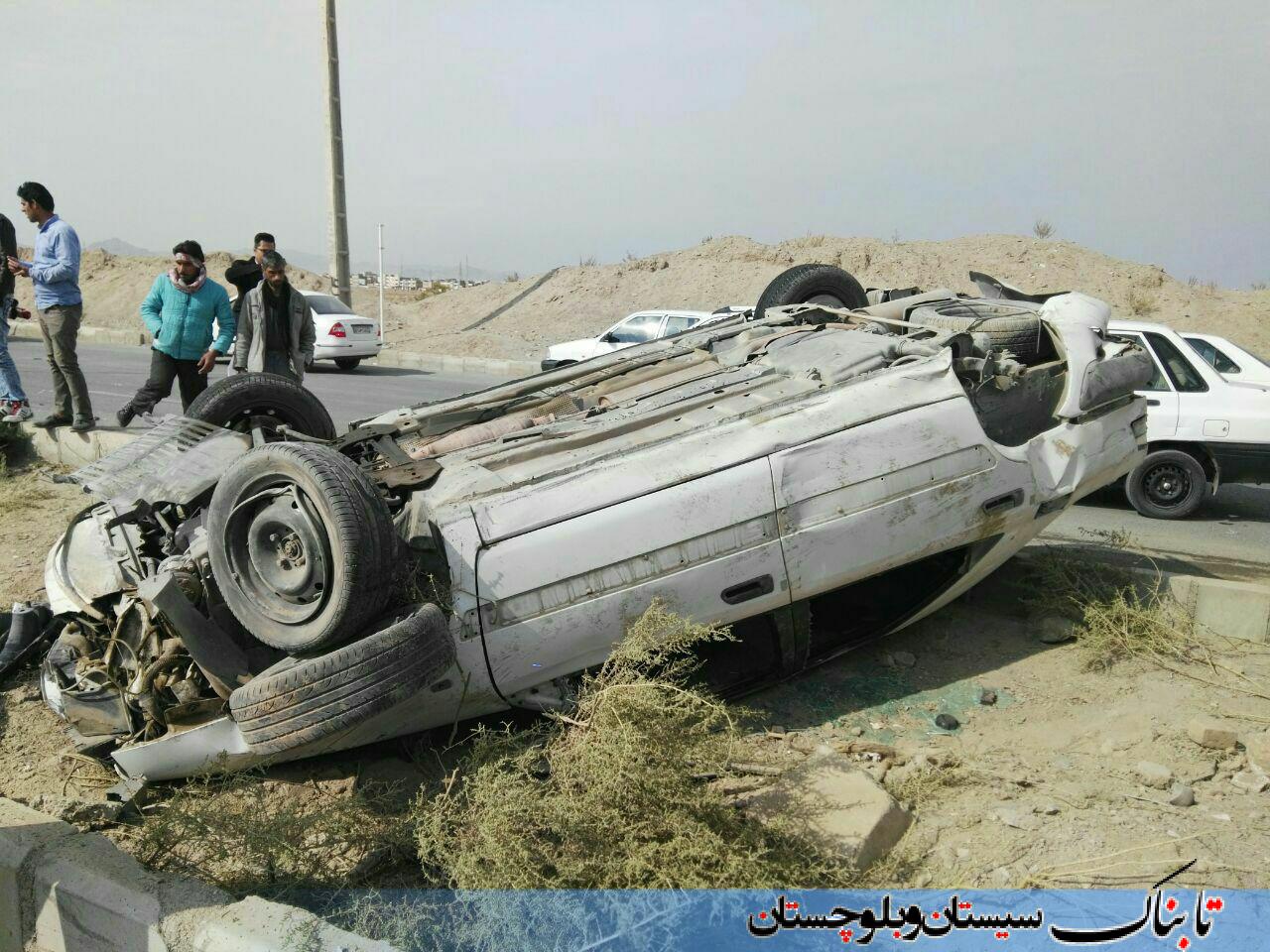 بازهم سانحه رانندگی در مهرشهر زاهدان + عکس