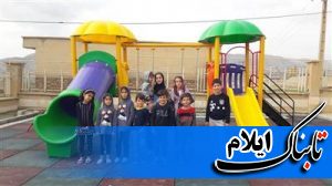 دومین مجموعه‌ی بازی کودکان در روستای راه‌سفید راه اندازی شد