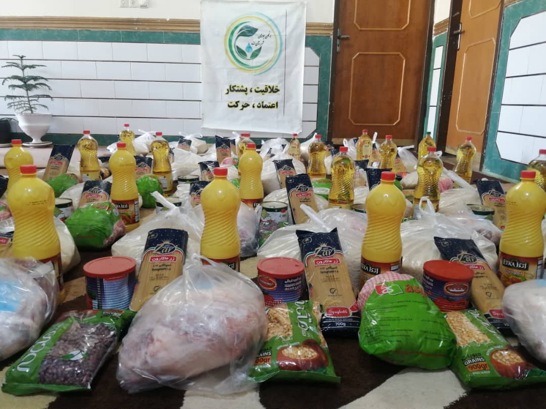 رزمایش شعبانیه ستاد اجرایی، سپاه و انجمن جوانان در حمایت از خانواده های کم برخودار لنده+تصاویر