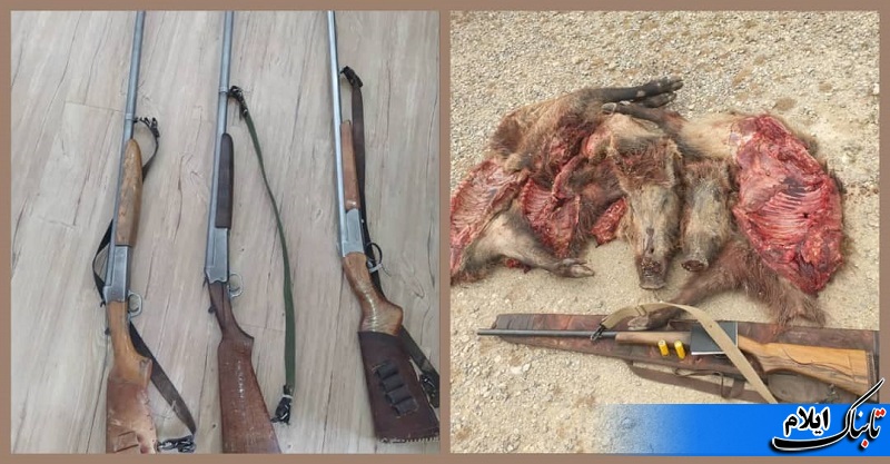 دستگیری 10شکارچی غیر مجاز در ایلام