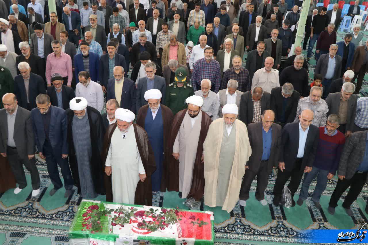 تشییع جانباز شهید شعبان صادقی زرندینی در نکا