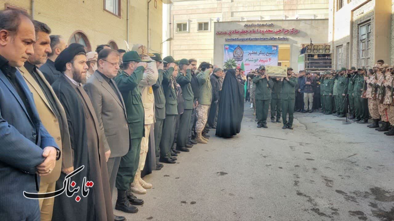 تصاویر تشییع و خاکسپاری لاله های زهرایی در مرکز گلستان