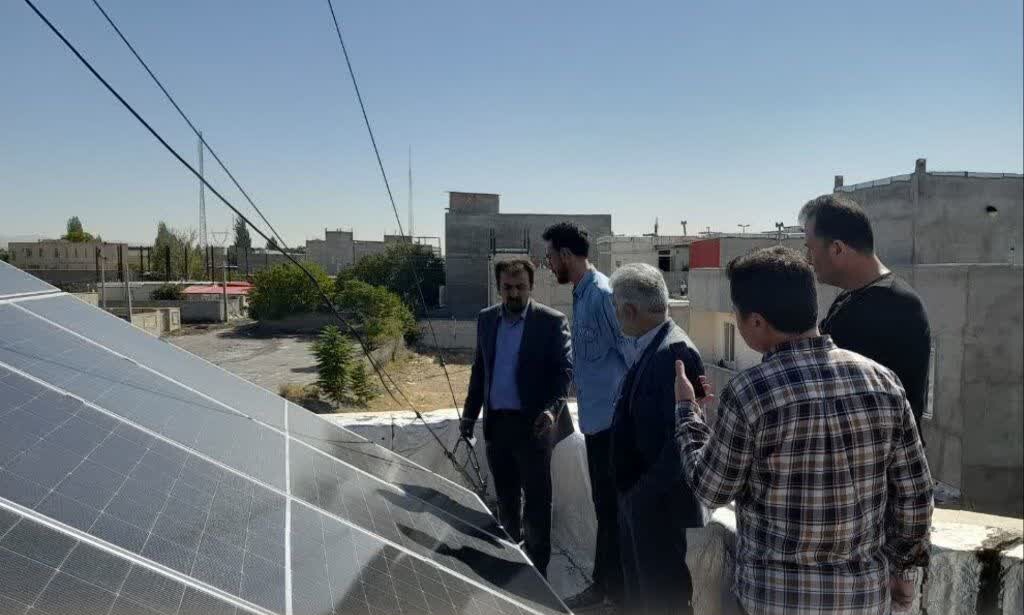 نیروگاه خورشیدی ۵ کیلوواتی در رضی بهره برداری شد