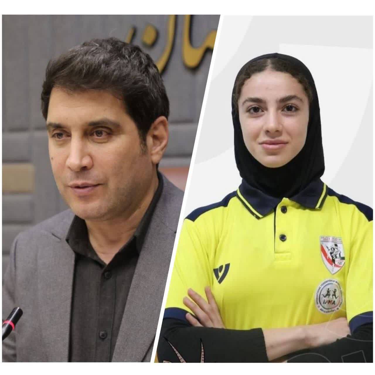 استاندار کردستان قهرمانی روژان بهنامی در بازیهای آسیایی بحرین را تبریک گفت استاندار کردستان قهرمانی روژان بهنامی در بازیهای آسیایی بحرین را تبریک گفت