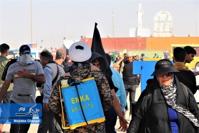 در مسیر خدمت به زوار حسینی