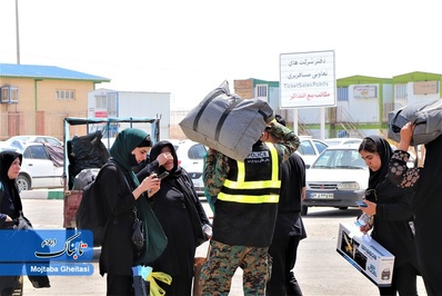 در مسیر خدمت به زوار حسینی