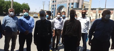 اعتراض کشاورزان روستای پادوک نسبت به تخریب زمین های کشاورزی